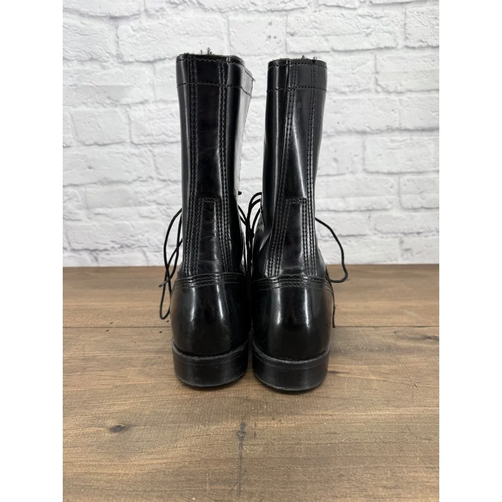 Corcoran Mens Black Leather Jump Boots Military Combat Cap Toe Made in USA 11.5D